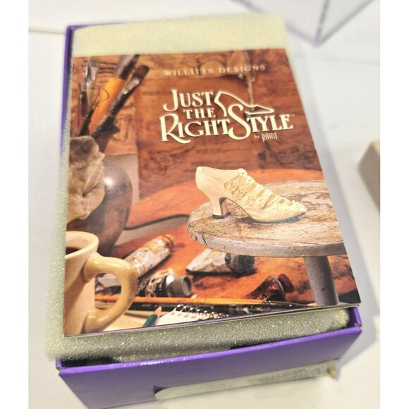 Seremgeti Just The Right Shoe Raine Zebra Stiletto Shoe Miniature Figurine PR603 - Picture 9 of 10